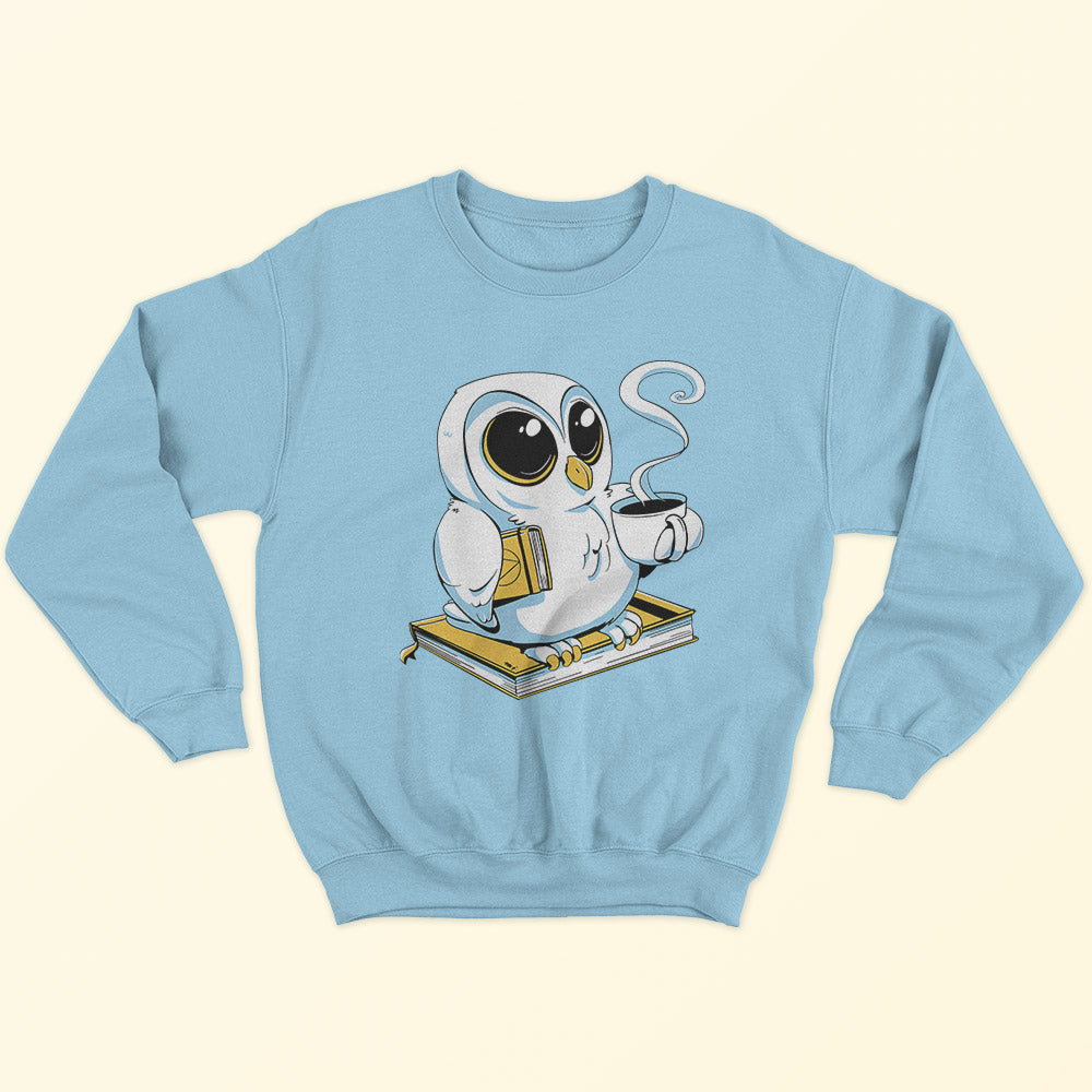 Book Owl & Coffee Sweatshirt - Soul & Peace