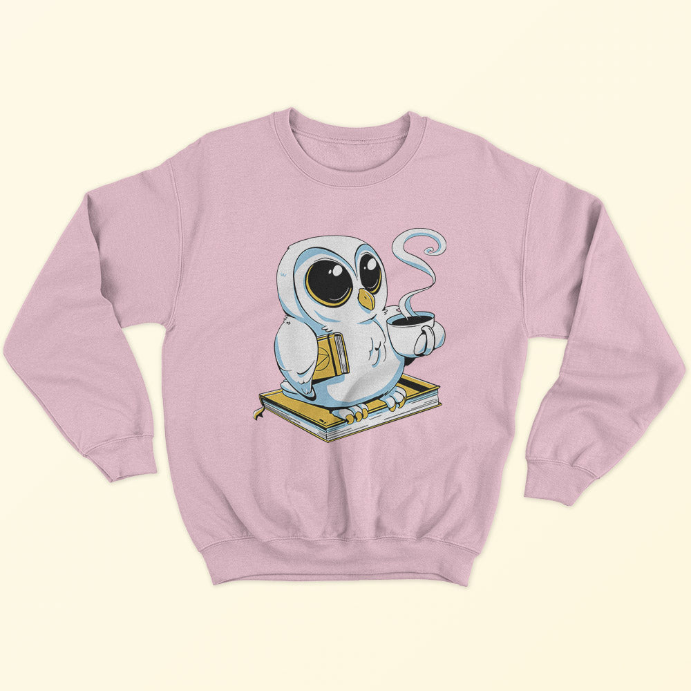 Book Owl & Coffee Sweatshirt - Soul & Peace