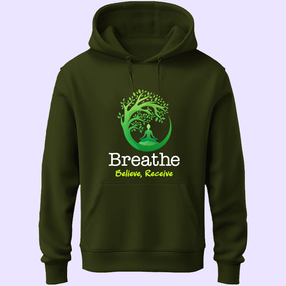 Breathe Believe Receive Unisex Hoodie