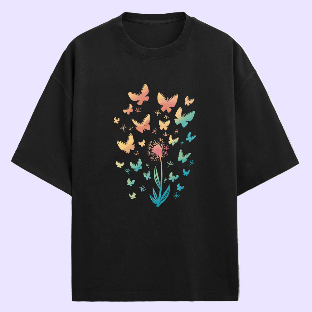 Butterflies (Front Print) Oversized T-Shirt