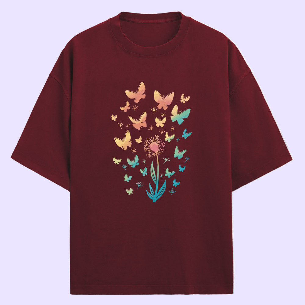 Butterflies (Front Print) Oversized T-Shirt