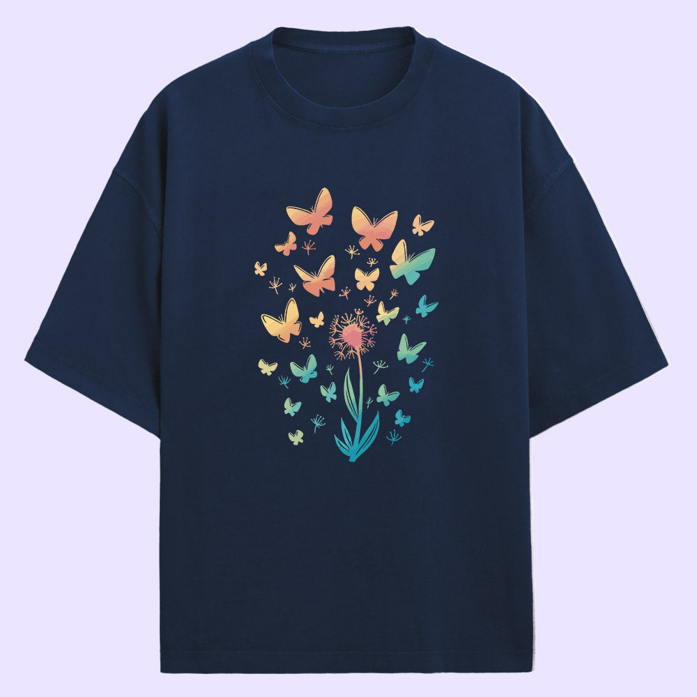 Butterflies (Front Print) Oversized T-Shirt