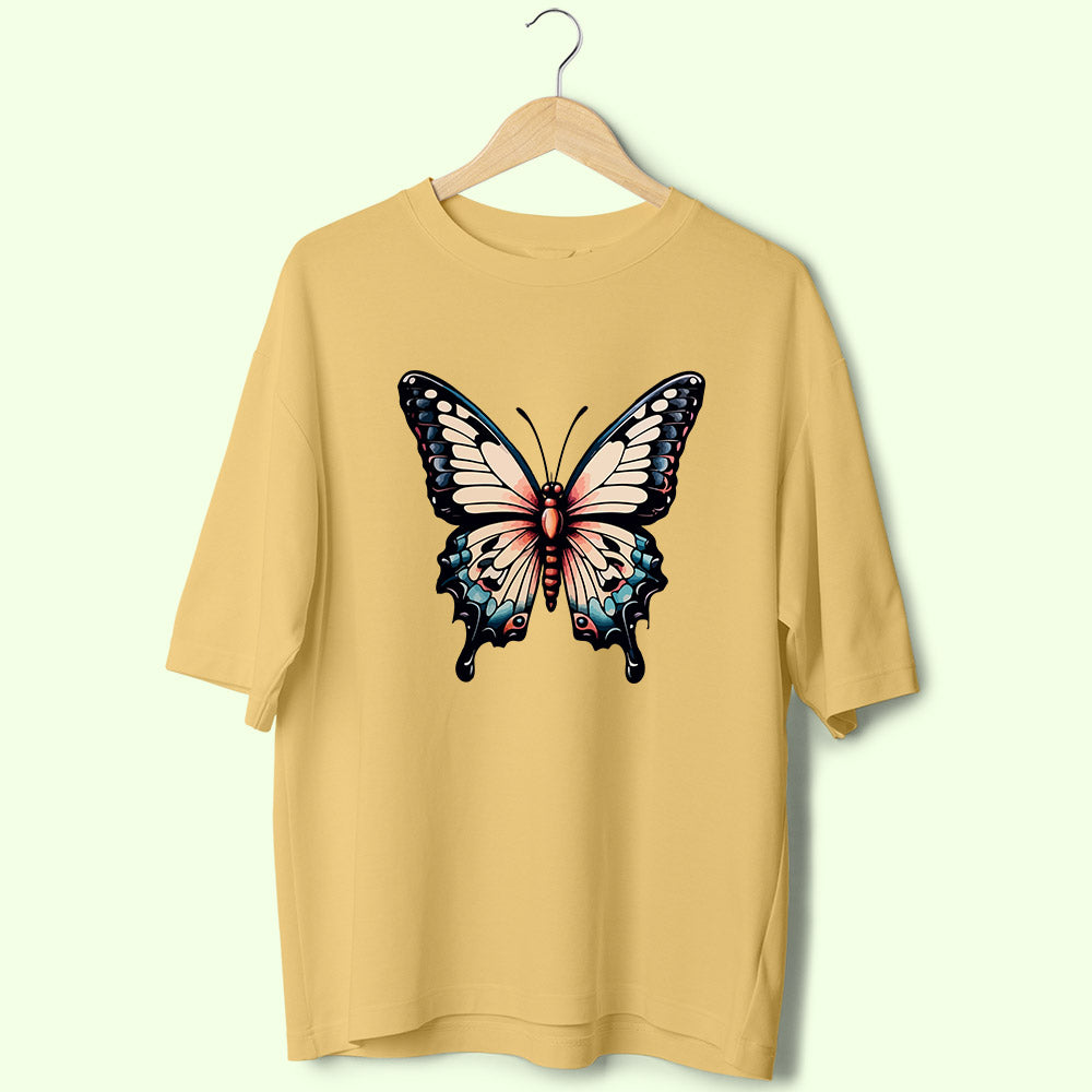 Butterfly (Front Print) Oversized T-Shirt
