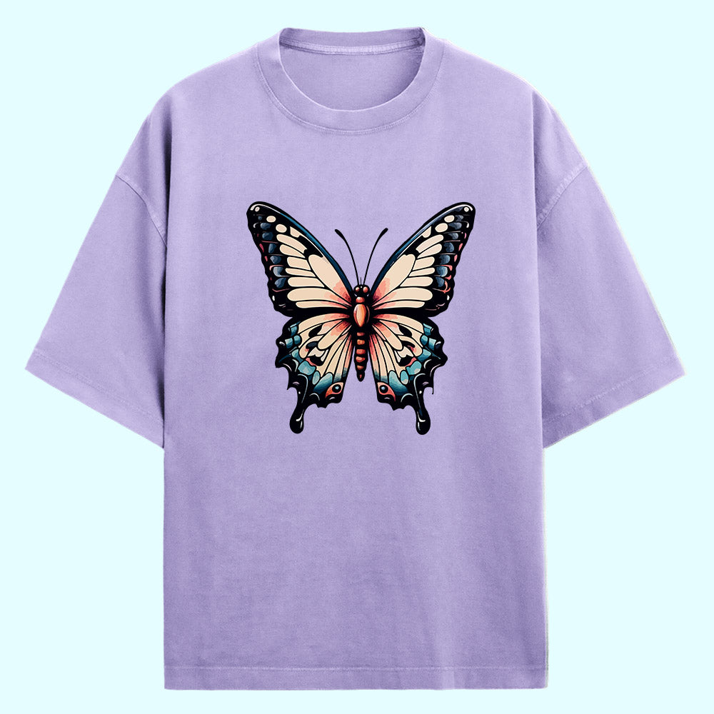 Butterfly (Front Print) Oversized T-Shirt