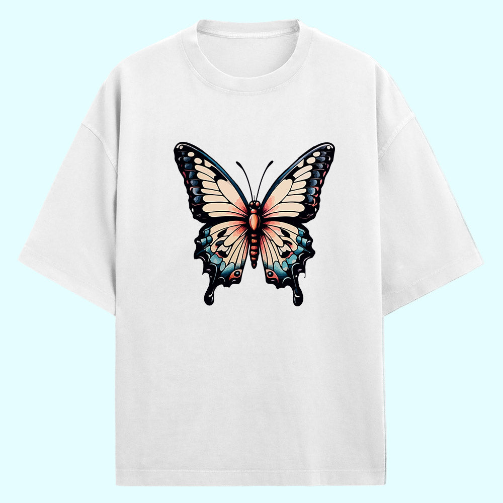 Butterfly (Front Print) Oversized T-Shirt