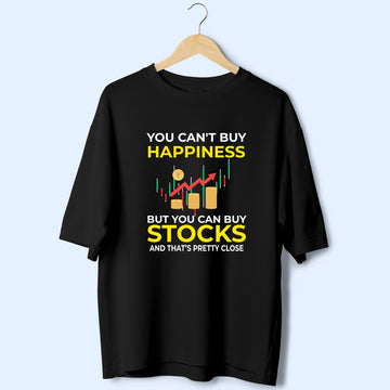 Buy Stocks (Front Print) Oversized T-Shirt