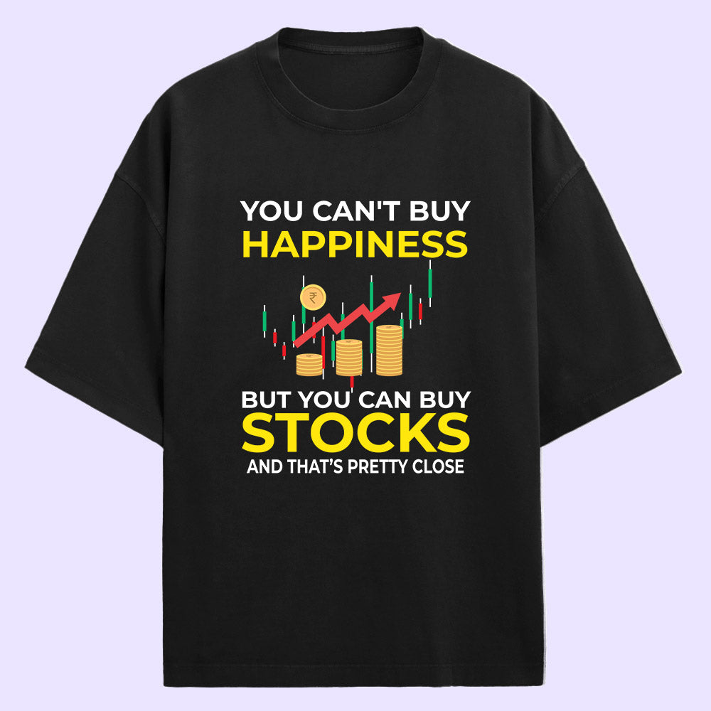Buy Stocks (Front Print) Oversized T-Shirt