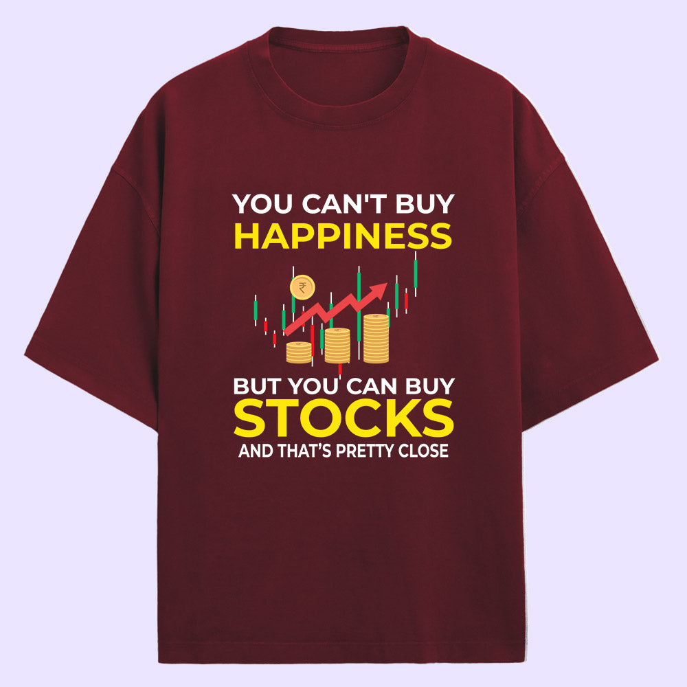 Buy Stocks (Front Print) Oversized T-Shirt