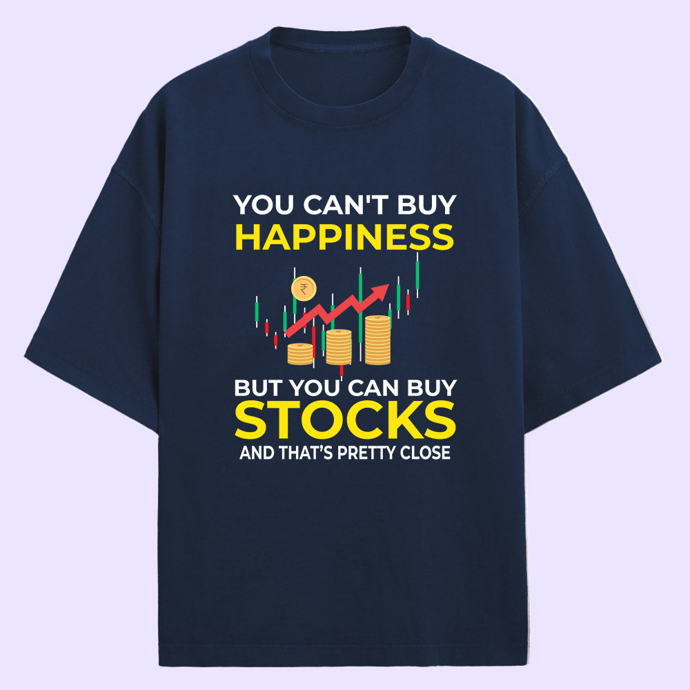 Buy Stocks (Front Print) Oversized T-Shirt