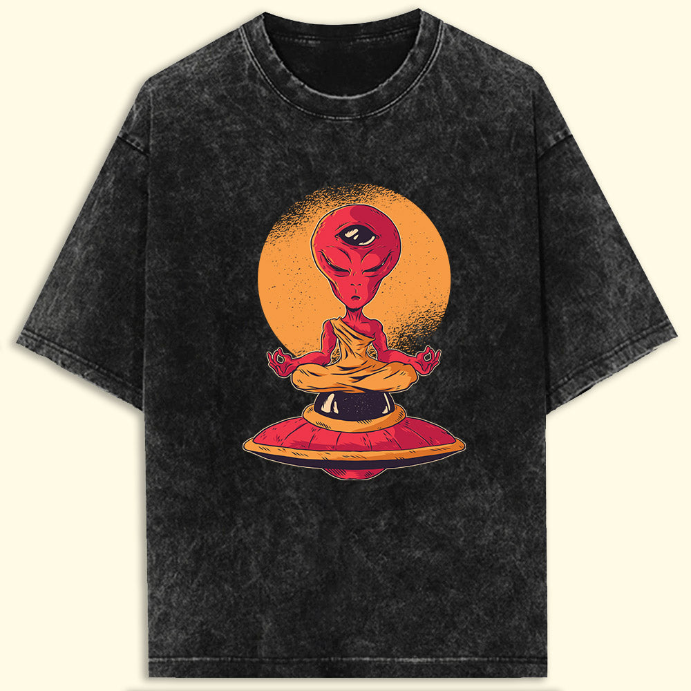 Calm Alien Acid Wash Oversized T-Shirt