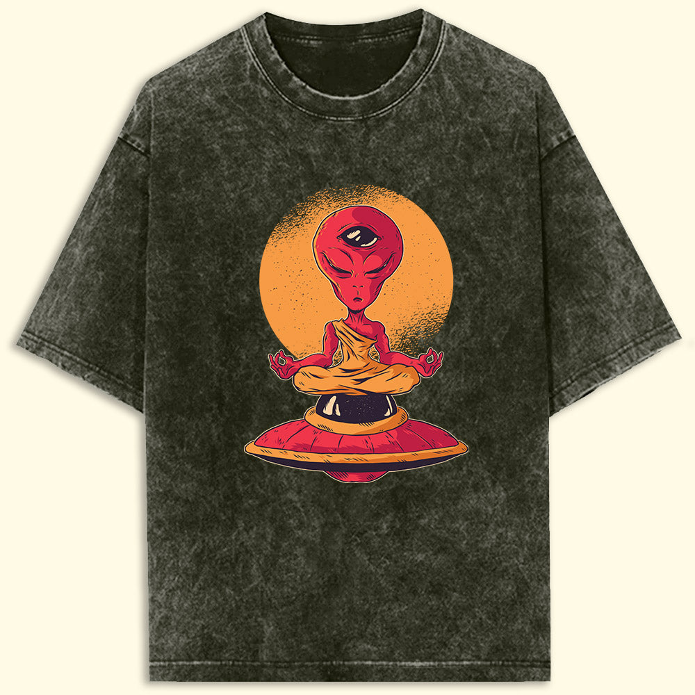 Calm Alien Acid Wash Oversized T-Shirt