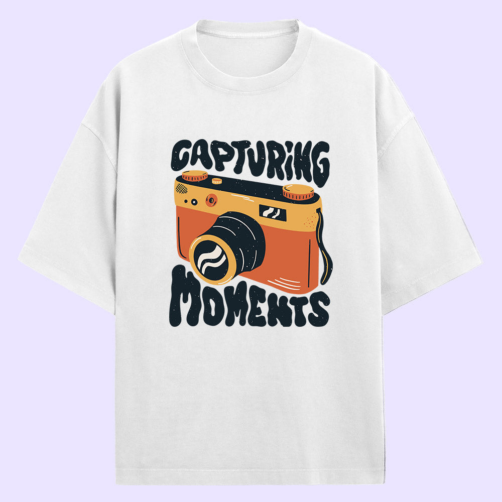 Capturing Moments (Front Print) Oversized T-Shirt