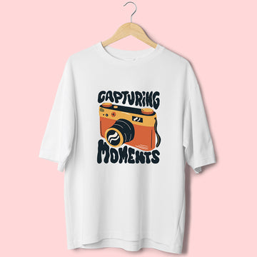 Capturing Moments (Front Print) Oversized T-Shirt