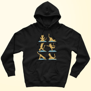 Cat Yoga Unisex Hoodie