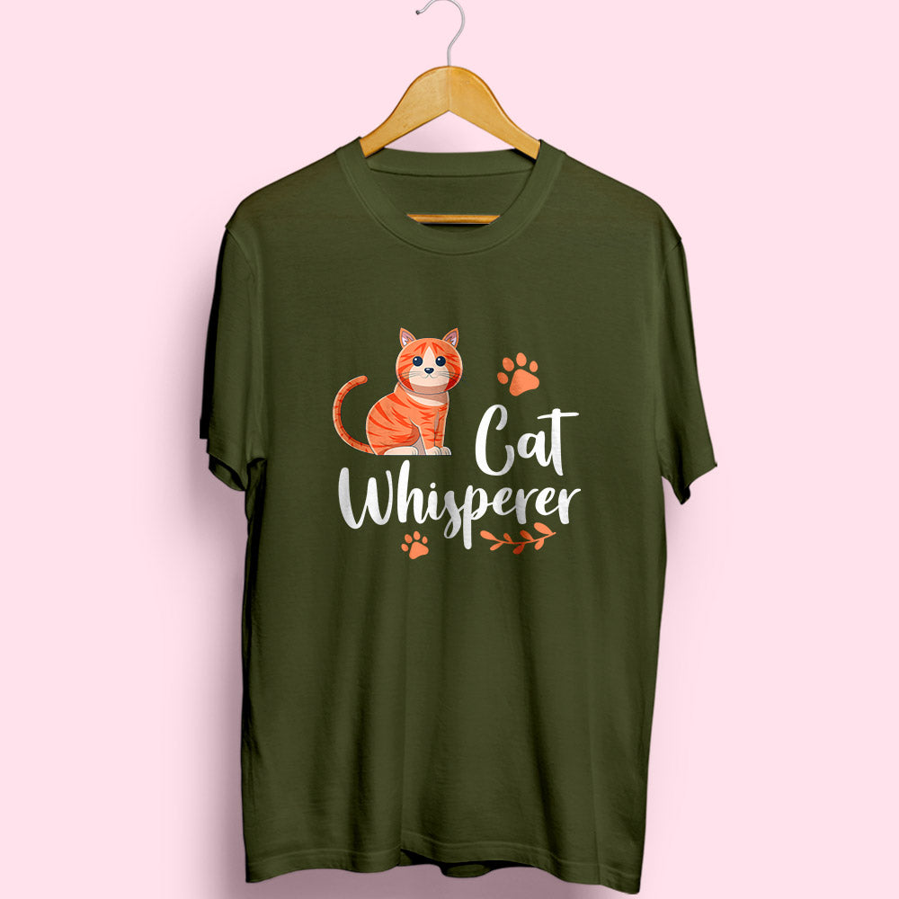 Cat Whisperer Half Sleeve T-Shirt