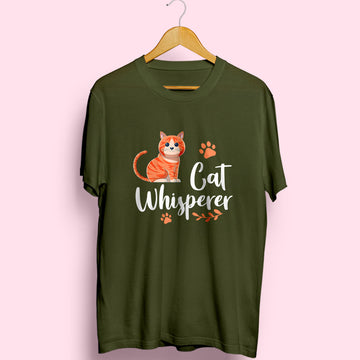 Cat Whisperer Half Sleeve T-Shirt