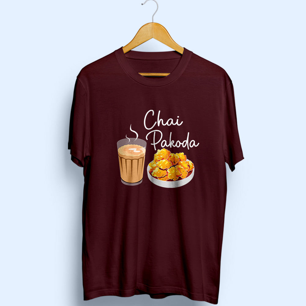 Chai Pakoda Half Sleeve T-Shirt - Soul & Peace