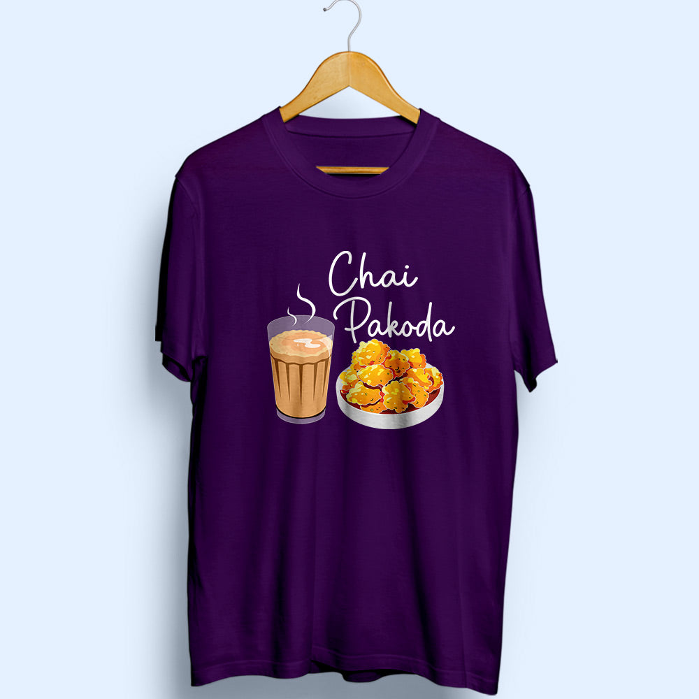 Chai Pakoda Half Sleeve T-Shirt - Soul & Peace