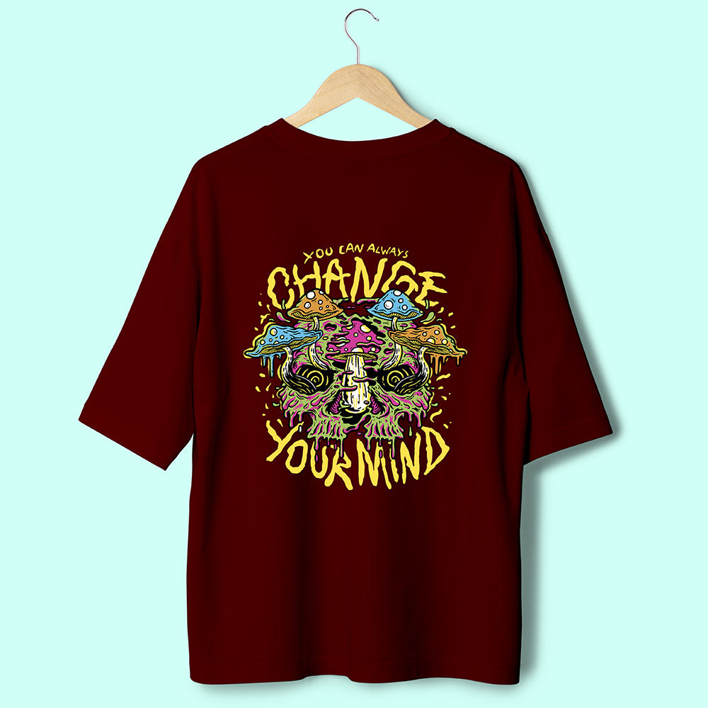 Change Your Mind (Back Print) Oversized T-Shirt
