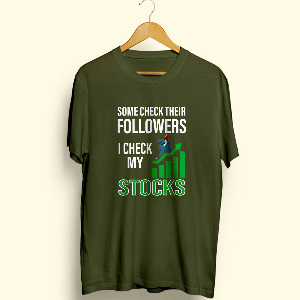 Check My Stocks Half Sleeve T-Shirt