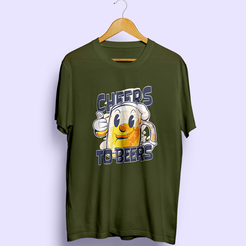 Cheers To Beers Half Sleeve T-Shirt