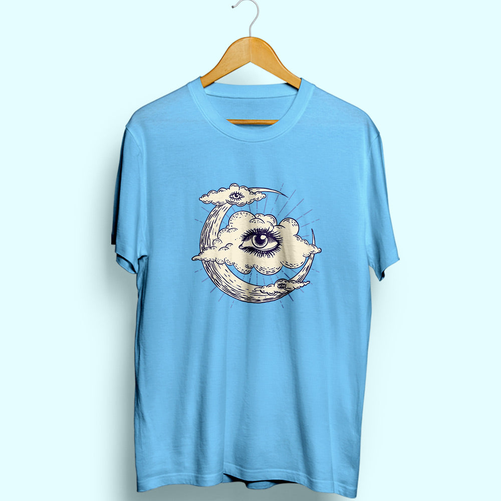 Cloud Eyes Half Sleeve T-Shirt