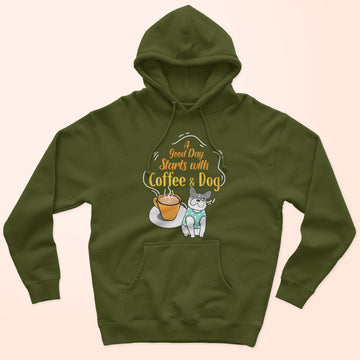 Coffee & Dog Unisex Hoodie