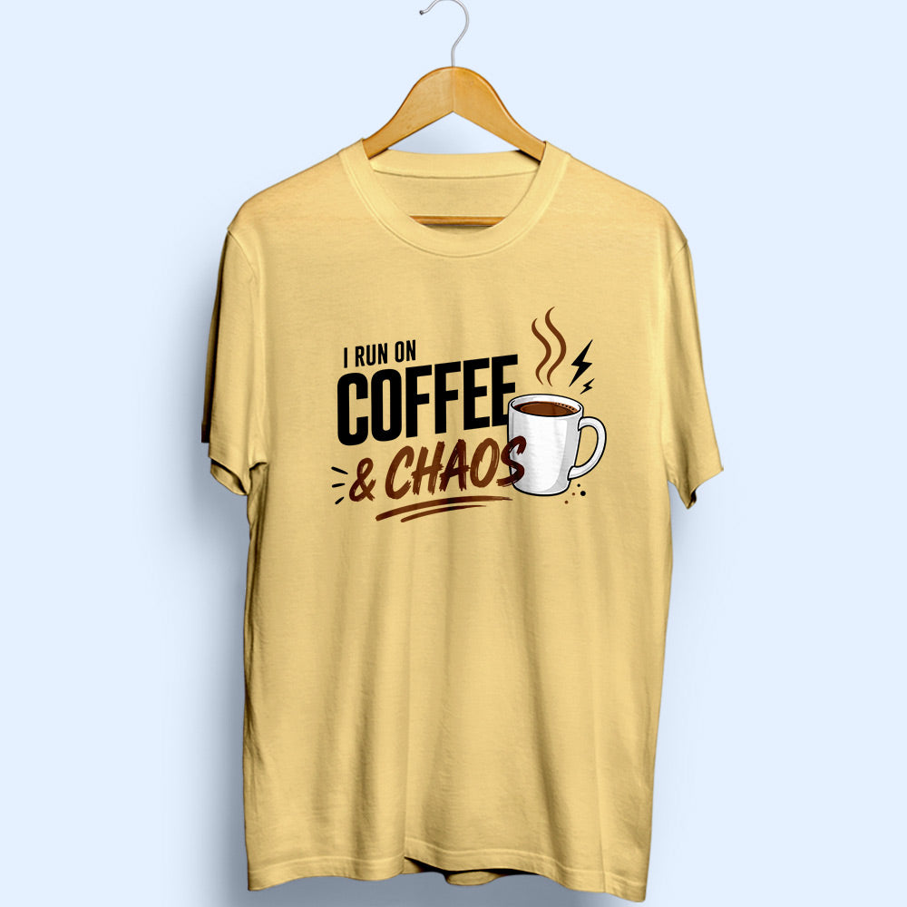 Coffee & Chaos Half Sleeve T-Shirt