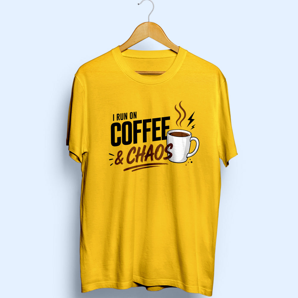 Coffee & Chaos Half Sleeve T-Shirt