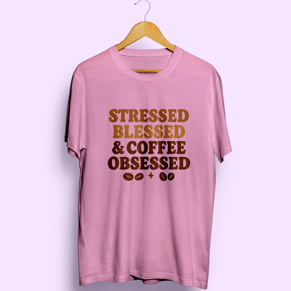 Coffee Obsessed Half Sleeve T-Shirt