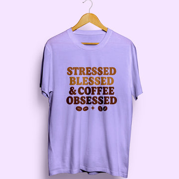 Coffee Obsessed Half Sleeve T-Shirt