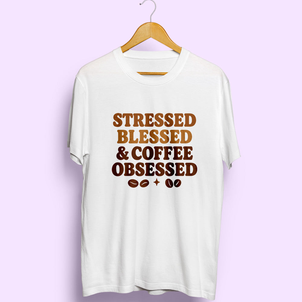 Coffee Obsessed Half Sleeve T-Shirt