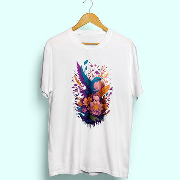 Colourful Bird Half Sleeve T-Shirt