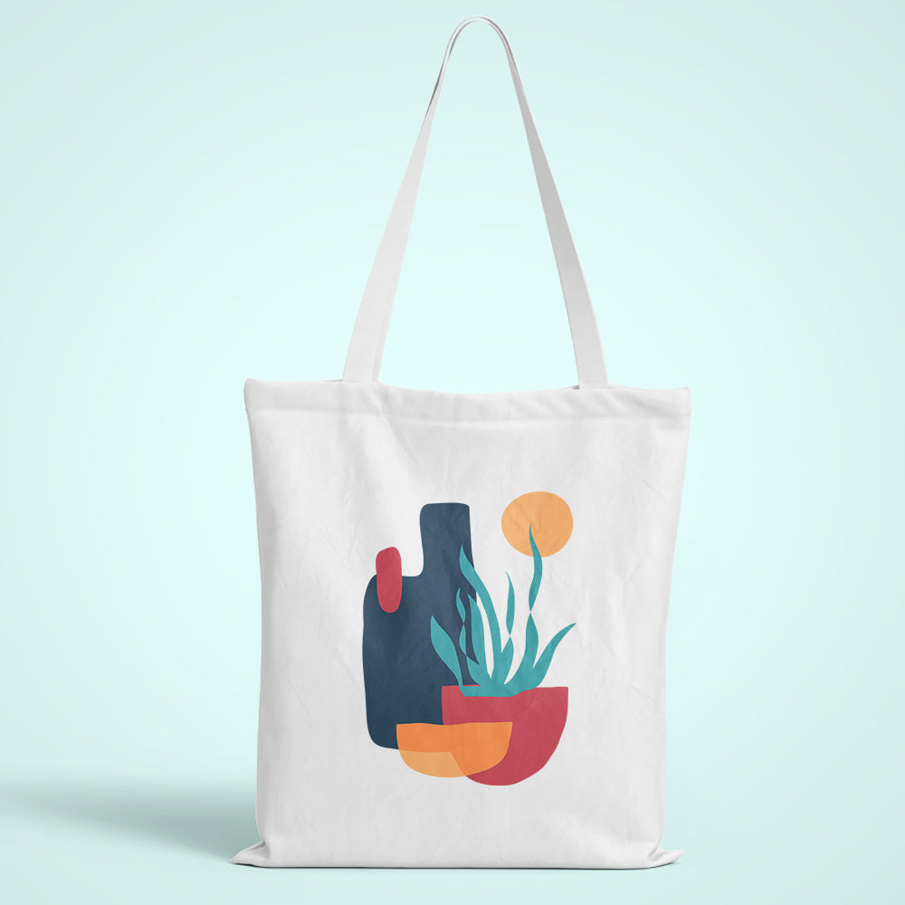 Colourful Plant Tote Bag
