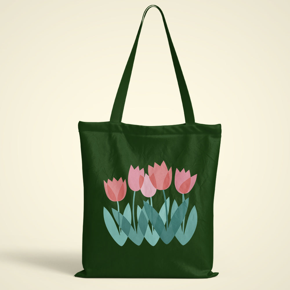 Colourful Tulips Tote Bag