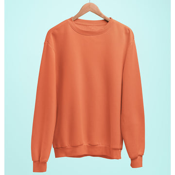Coral Plain Sweatshirt