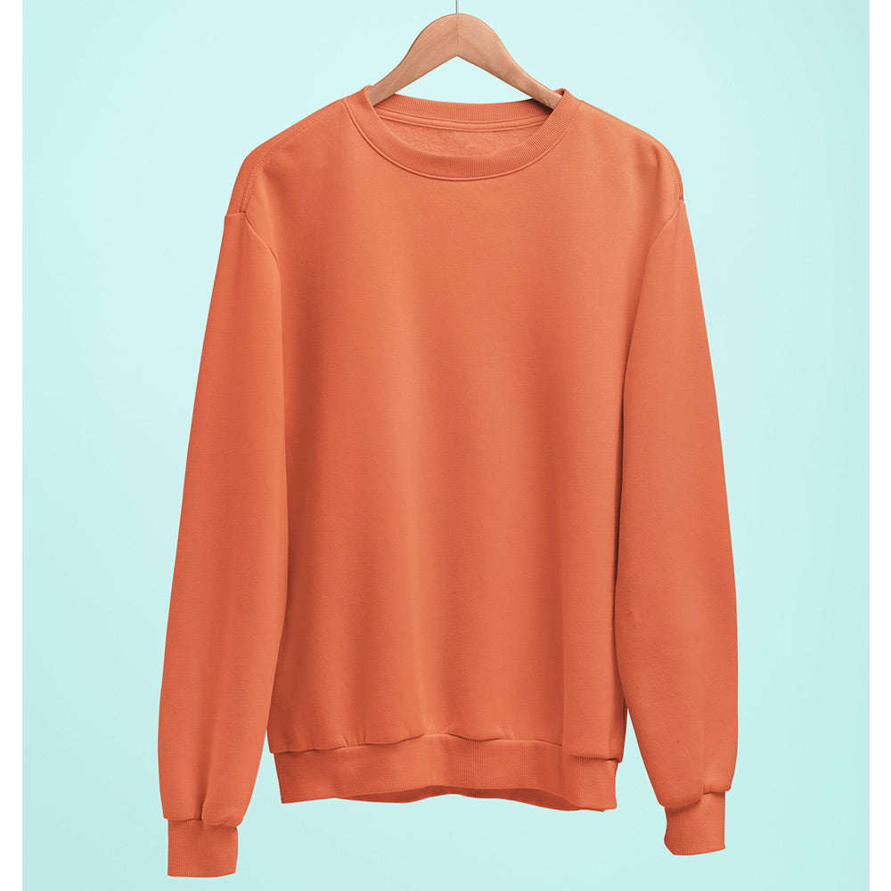 Coral Plain Sweatshirt - Soul & Peace