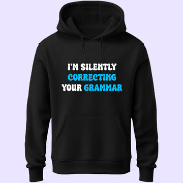 Correcting Grammar Unisex Hoodie