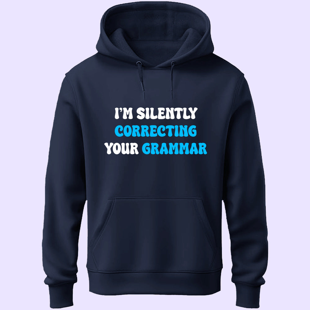 Correcting Grammar Unisex Hoodie