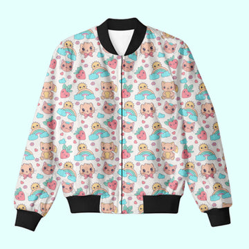 Cute Drawing Bomber Jacket