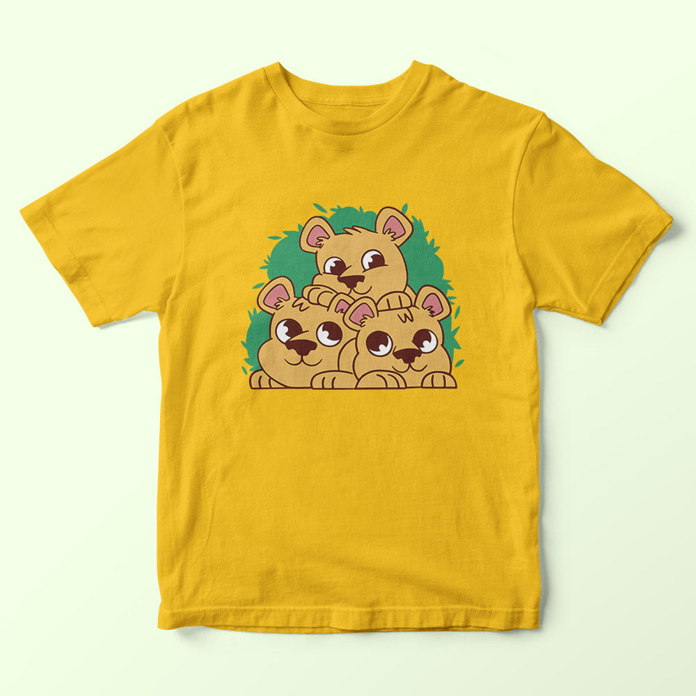 Cute Lion Cubs Kids T-Shirt