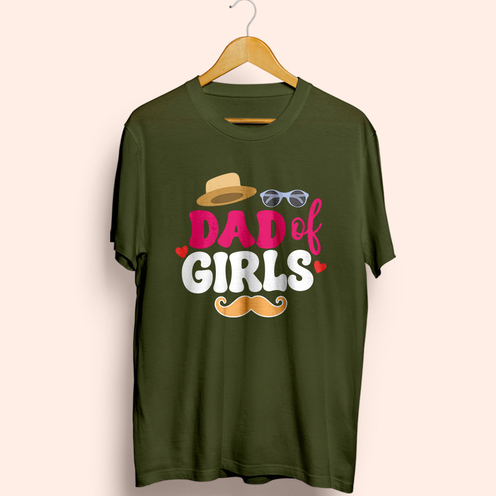 Dad Of Girls Half Sleeve T-Shirt