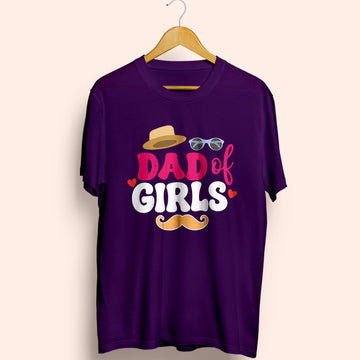 Dad Of Girls Half Sleeve T-Shirt