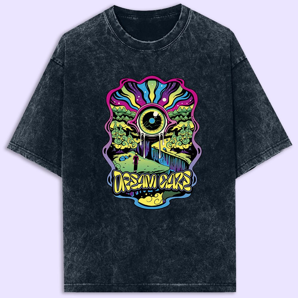 Dream Gaze Acid Wash Oversized T-Shirt