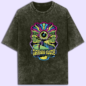 Dream Gaze Acid Wash Oversized T-Shirt