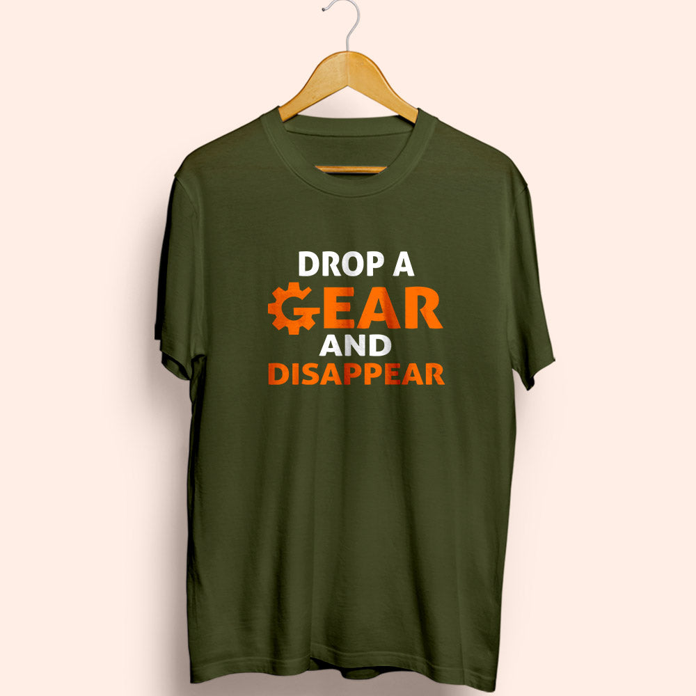 Drop A Gear Half Sleeve T-Shirt