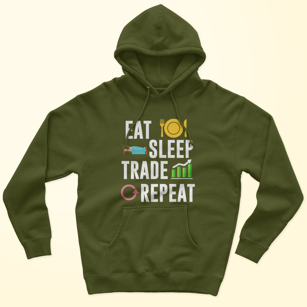 Eat Sleep Trade Repeat Unisex Hoodie