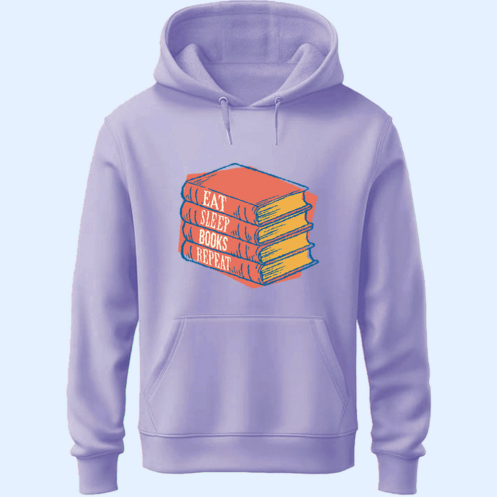 Eat Sleep Book Repeat Unisex Hoodie