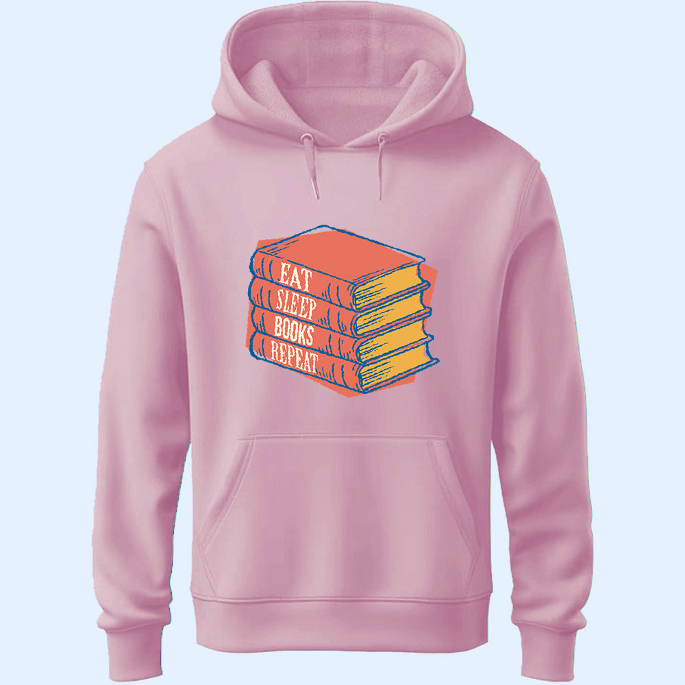 Eat Sleep Book Repeat Unisex Hoodie
