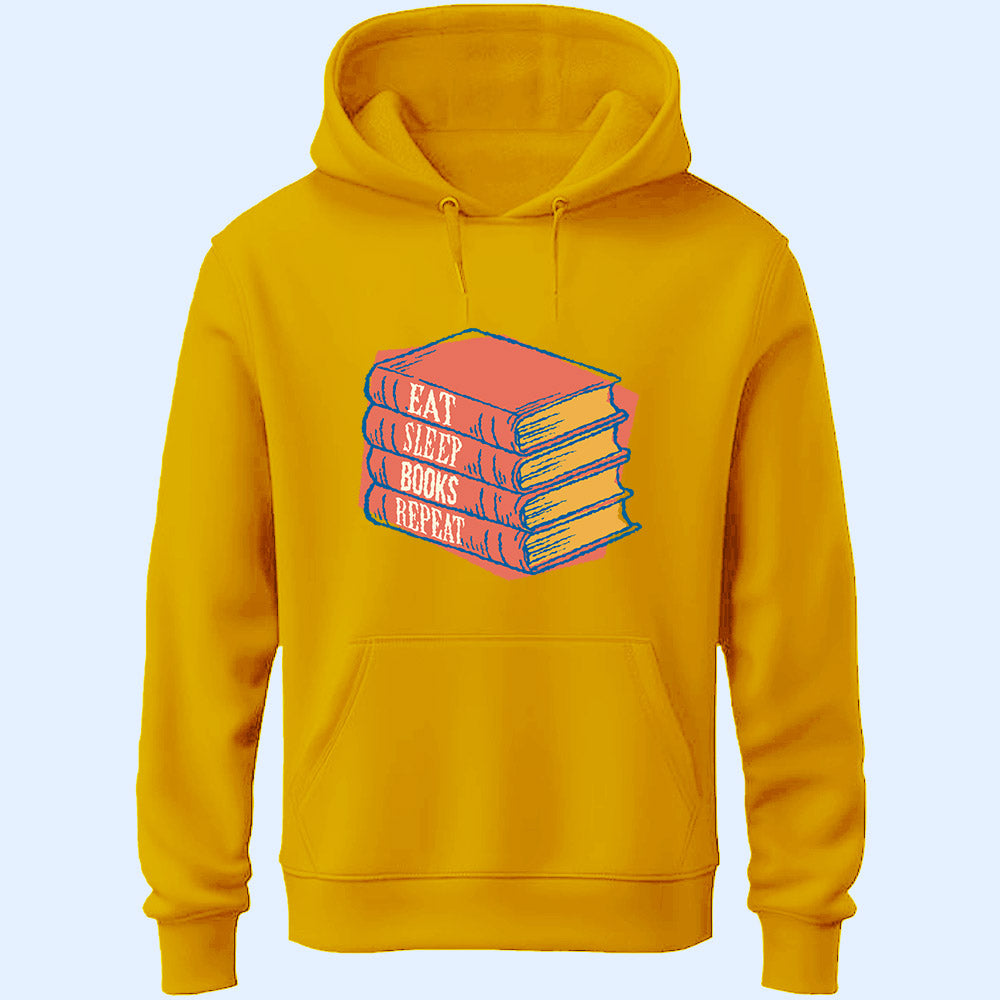 Eat Sleep Book Repeat Unisex Hoodie